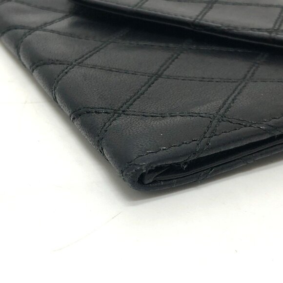 CHANEL Black Lambskin Leather Wallet - Picture 8 of 16